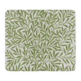 Pattern of green leafy branches  カッティングボード