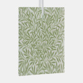 Pattern of green leafy branches  ガラスオーナメント (正面右)