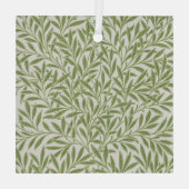 Pattern of green leafy branches  ガラスオーナメント (裏面)