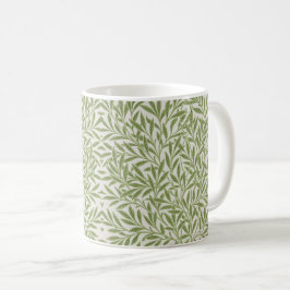 Pattern of green leafy branches  コーヒーマグカップ
