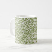 Pattern of green leafy branches  コーヒーマグカップ (正面左)
