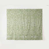 Pattern of green leafy branches  タペストリー (正面(横))