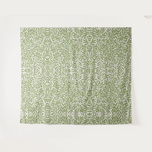 Pattern of green leafy branches  タペストリー (正面(横))