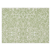 Pattern of green leafy branches  テーブルクロス (正面(横))
