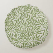 Pattern of green leafy branches  ラウンドクッション (裏面)