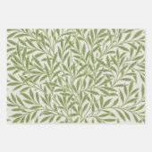 Pattern of green leafy branches  ラッピングペーパーシート (正面3)
