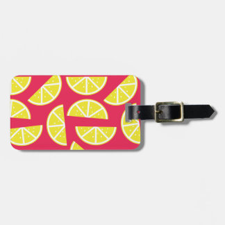 pattern of lemon ラゲッジタグ