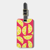 pattern of lemon ラゲッジタグ (正面縦)