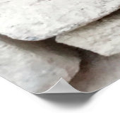 Pattern of Modern stone Brick Wall Surfaced backgr ポスター (角)