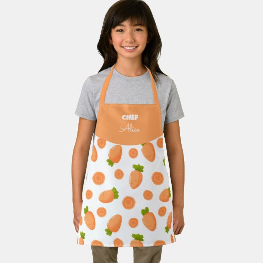 Pattern of small carrots and slices エプロン (インサイチュ)