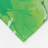 pattern of strawberry flowers フリースブランケット (角)