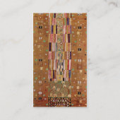 Pattern of the Stoclet Frieze byクリムト, Mosaic Art 名刺 (裏面)