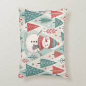 Pattern Scandinavian Snowman アクセントクッション (正面(垂直))