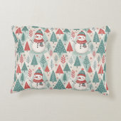 Pattern Scandinavian Snowman アクセントクッション (裏面)