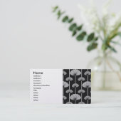 pattern_secbw、名前、アドレス1、アドレス2、連続 名刺 (スタンド正面)