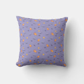 Pattern space lavender orange lavender クッション (正面)