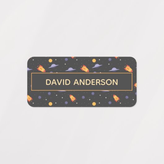 Pattern space ufo neutral color ラベル (デザイン2)