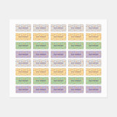 Pattern space ufo pale color ラベル (シート)