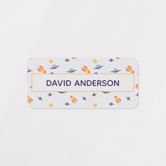Pattern space ufo pale color ラベル (デザイン1)