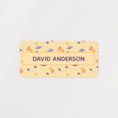 Pattern space ufo pale color ラベル (デザイン2)