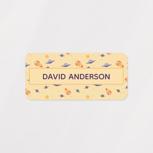 Pattern space ufo pale color ラベル (デザイン2)