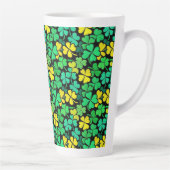Pattern St. Patrick's Day Clovers カフェラテマグ (右)