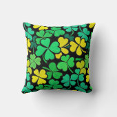 Pattern St. Patrick's Day Clovers クッション (裏面)