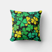 Pattern St. Patrick's Day Clovers クッション (正面)