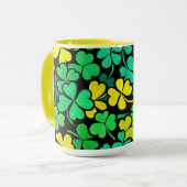 Pattern St. Patrick's Day Clovers マグカップ (正面左)