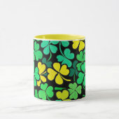 Pattern St. Patrick's Day Clovers マグカップ (中央)