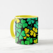 Pattern St. Patrick's Day Clovers マグカップ (正面左)