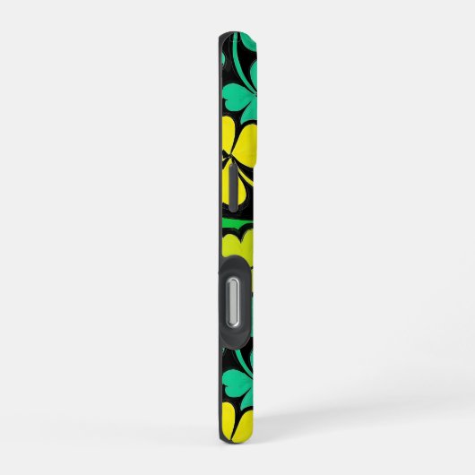 Pattern St. Patrick's Day Clowers  iPhoneケース (右側面)
