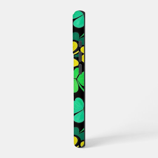 Pattern St. Patrick's Day Clowers  iPhoneケース (左側面)