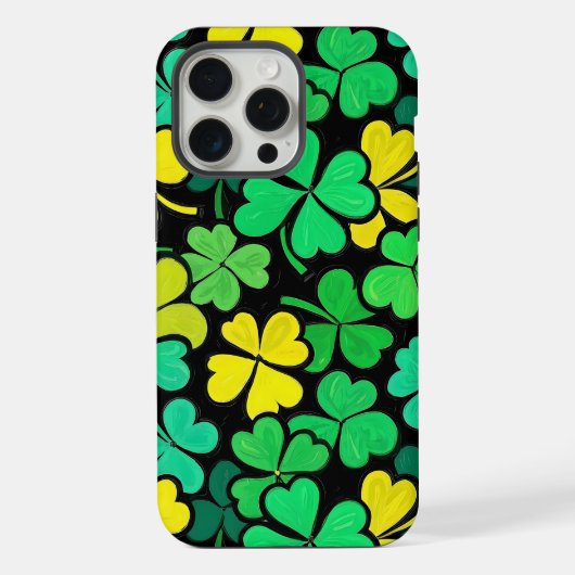 Pattern St. Patrick's Day Clowers  iPhoneケース (裏面)