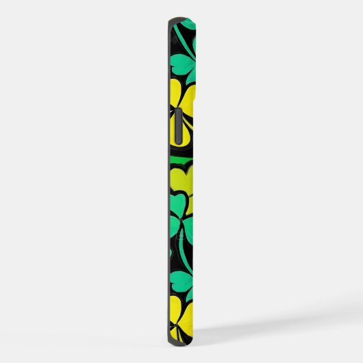 Pattern St. Patrick's Day Clowers  iPhoneケース (右側面)