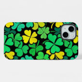 Pattern St. Patrick's Day Clowers  iPhoneケース (裏面横)