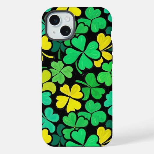 Pattern St. Patrick's Day Clowers  iPhoneケース (裏面)