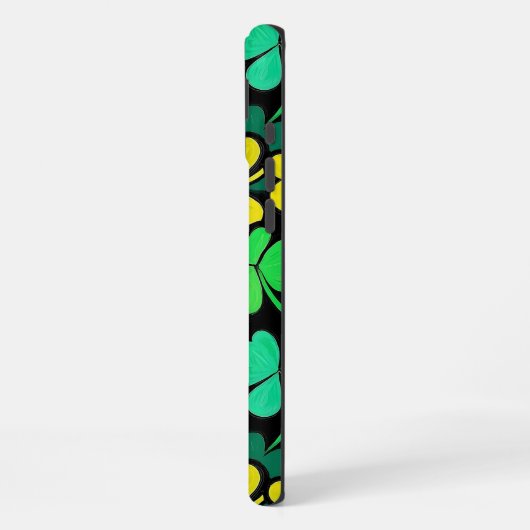 Pattern St. Patrick's Day Clowers  iPhoneケース (左側面)