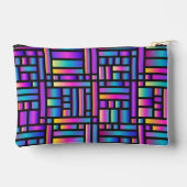 Pattern Stylish Modern- Fashion Geometric Tartan アクセサリーポーチ (裏面)