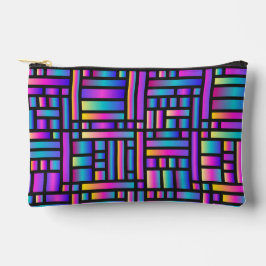 Pattern Stylish Modern- Fashion Geometric Tartan アクセサリーポーチ