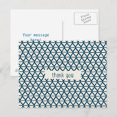 Pattern Thank Youポストカード ポストカード (正面/裏面)
