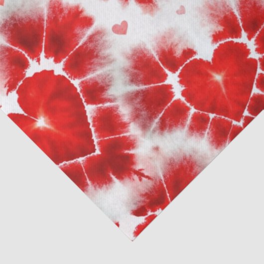 Pattern Tie Dye Red Hearts 薄葉紙 (詳細)