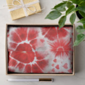 Pattern Tie Dye Red Hearts 薄葉紙 (ギフト)