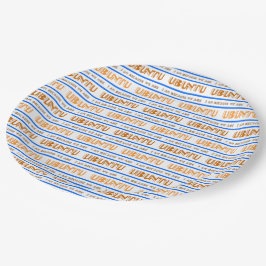 Pattern UBUNTU、私はスワヒリPapにいる ペーパープレート