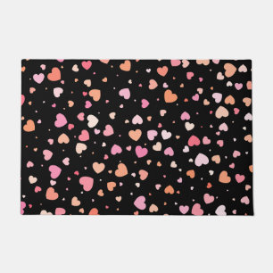 Pattern Valentineの2023年の背景(ハート) ドアマット