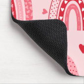 Pattern Valentine 2023背景とハート愛 マウスパッド (コーナー)