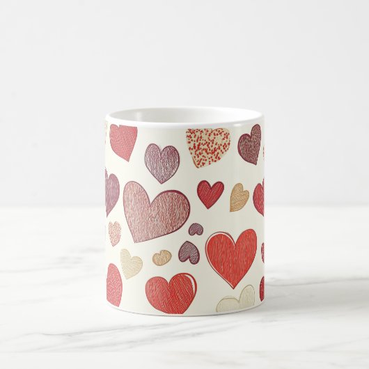 pattern valentines day モーフィングマグカップ (中央)