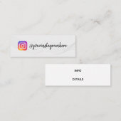 Pattern Wavesインスタグラム名刺 スキニー名刺 (正面/裏面)