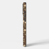 Pattern Wildflowers Brown Background Case-Mate iPhoneケース (裏面 / 左)