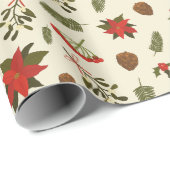 Pattern with Christmas Motifs ラッピングペーパー (ロールコーナー)